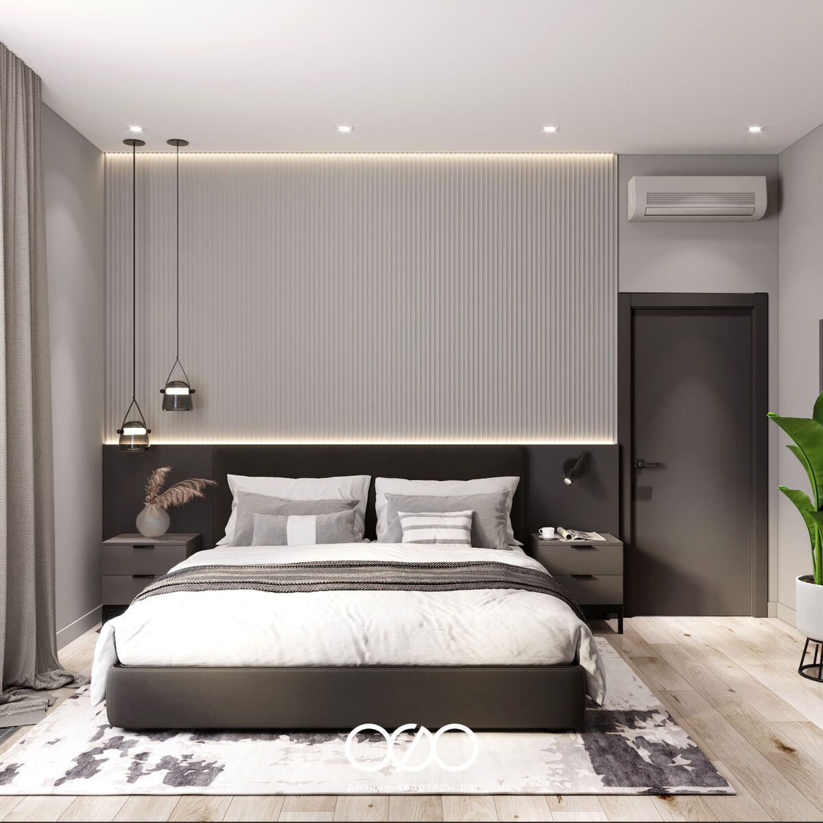 Какие текстуры создают эффект простора в небольшой спальне